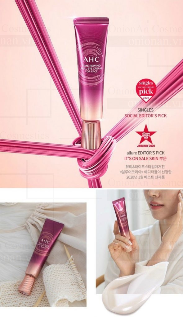 Kem Mắt AHC Ageless Real Eye Cream For Face (Mẫu mới 2020)